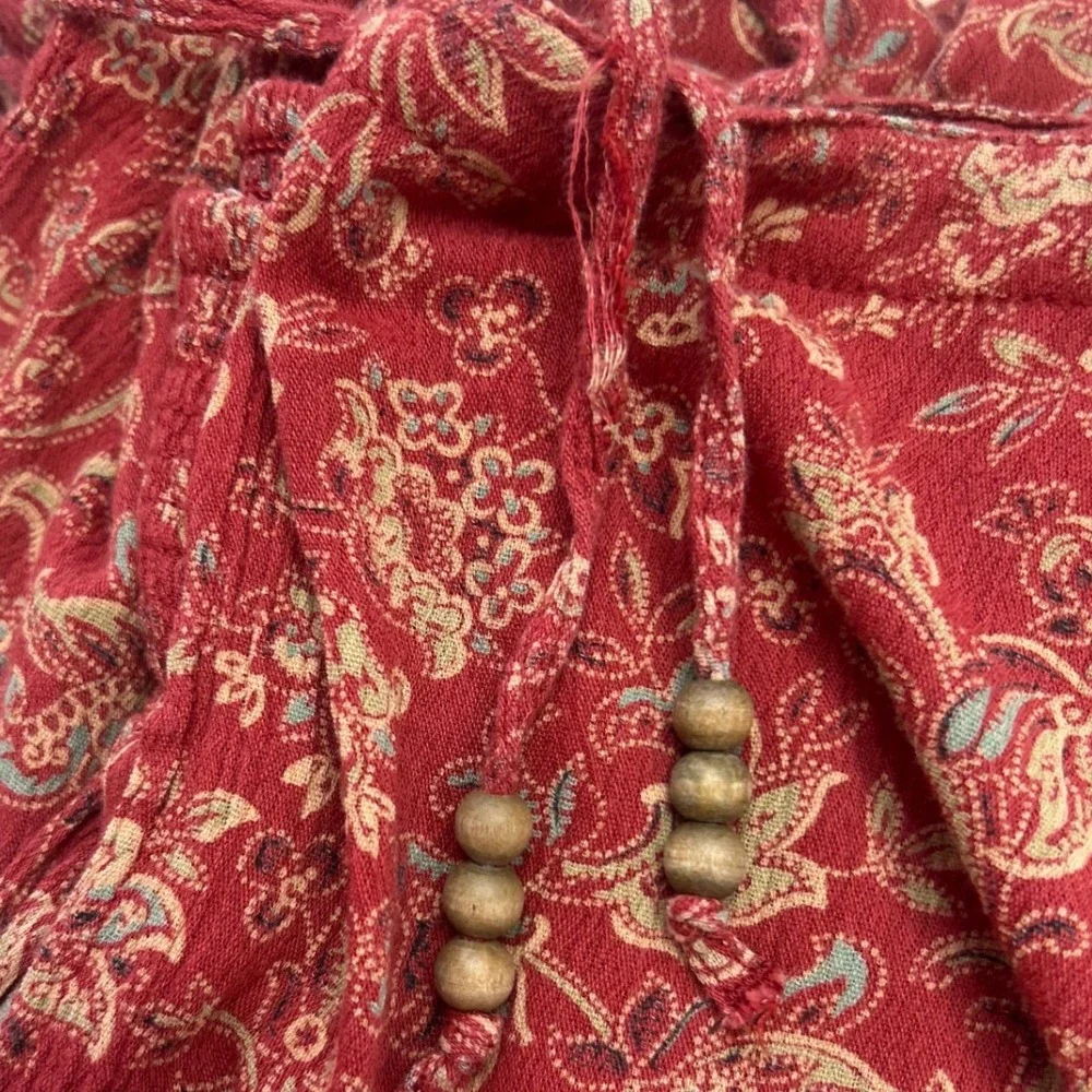 Denim & Supply Ralph Lauren Paisley‎ Floral Wrap Wide Leg Pants Size Medium